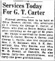 Obituary
George Turner Carter