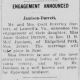 Engagement announcement for Jamison-Durrett from The Free Lance dated 3/28/1911 provided by Carter Powell