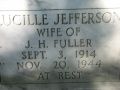 Headstone for Lucille Jefferson