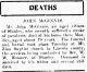 John S McGinnis-Death Notice