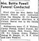Betty Lea Graves Powell-Funeral