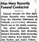 Obit for May Alease Reynolds 
