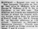 Obit. Intelligencer Journal 11/24/1945