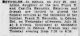 Obit. News Journal 7/26/1943