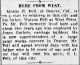 Newspaper Article-Alonzo Reynolds Fell from The Evening Journal dated August 8, 1912