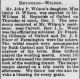 Marriage Announcement-Midland Journal 12/9/1892
