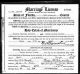 Marriage Record-Mamie Louise Carter to Howard Charles Garland April 27, 1943, Tampa, Florida