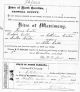 Marriage Record for Callie Carter and Thomas Carter