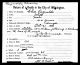 Death Certificate Register for Christiana Reynolds