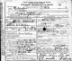 Death Certificate Sarah E. Watson (nee Carter)