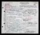 Death Certificate-Fannie Blair Bigger (nee Binford)