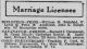 Marriage License. The Baltimore Sun 10/23/1917