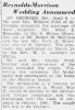 Marriage to 2nd husband S. Wilson Morrison News Journal 4/6/1948