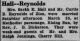 Marriage Announcement-Midland Journal 4/10/1942