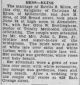 Marriage Announcement-Kline-Hess Intelligencer Journal 7/8/1939