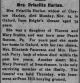 Obit. Priscilla Stubbs Harlan-Midland Journal 11/28/1913