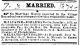 Marriage Announcement for Reynolds-Melrath (Village Record)