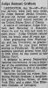 Obit. Daily News Leader 1/22/1951