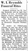 Obit. provided by Carter Powell from the Danville Register dated 3/1/1968