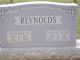 Headstone for Nannie Wade Reynolds and Frederick W. Reynolds, her Husband