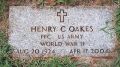 Headstone of H. Calvin Oakes
