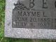 Mayme L Beck-Headstone