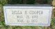 Della Mae Rigney Cooper-Headstone 