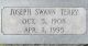 Headstone Joseph Swann Terry