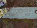 Headstone of John W. Hutchinson and Lou Emma Gauldin, his Wife