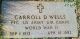 Headstone Carroll David Wells