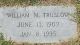 Headstone William Maynard Truslow