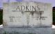 Coster Adkins and wife Annie Haskins Adkins Headstone