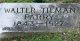 Headstone Walter Tilman Parry