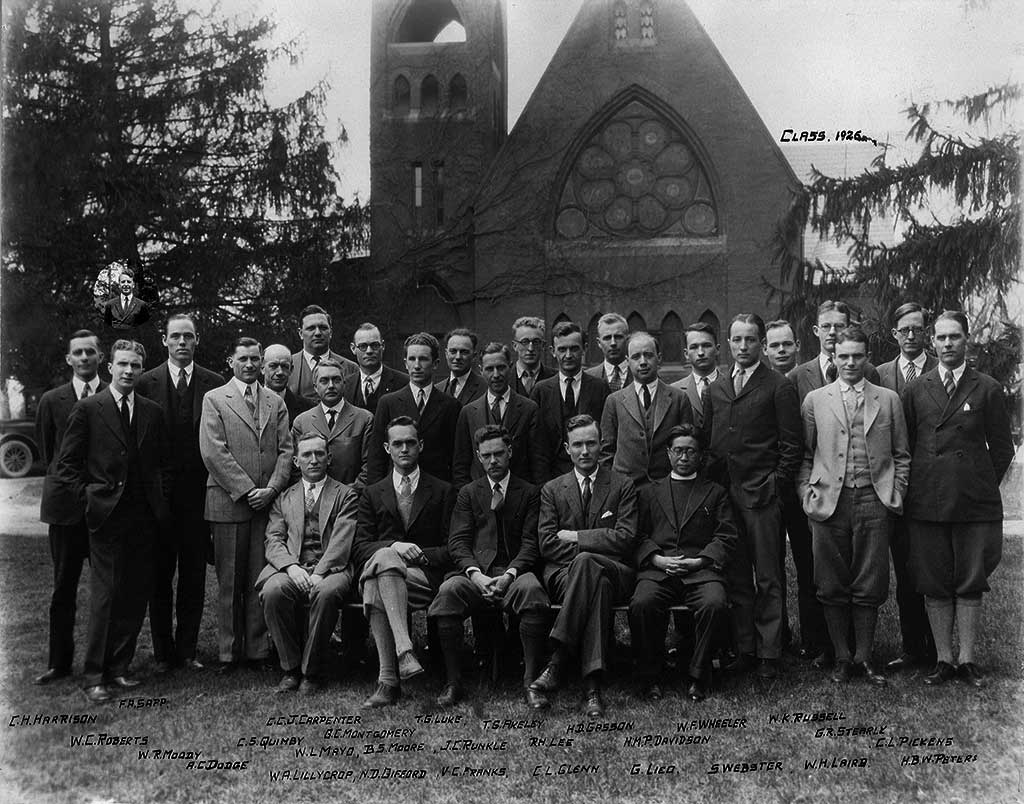 Virginia Theological Seminary-Class of 1926
Rev. Peters-Lower Far Right in Knickers